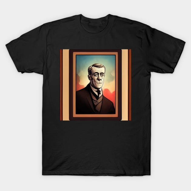 Woodrow Wilson | Comics style T-Shirt by ComicsFactory